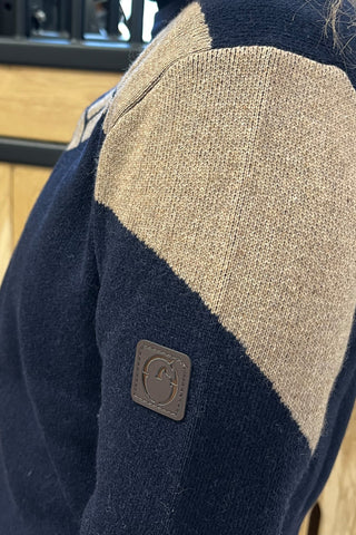 Chennai Sweater Navy/Camel