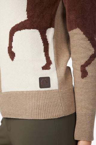 Ixelles Strikket Trøje Brun/Beige