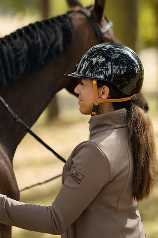 Vision Riding Helmet Mips Gem Shiny Black