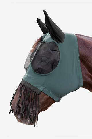 Puck Masque Anti-Mouches avec Franges de Nez Pine Green