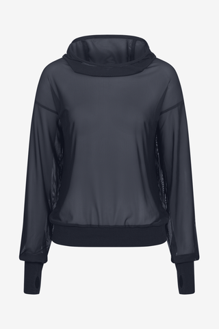 Hoodtröja Ruby Mesh Navy