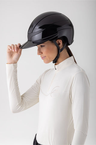 Casque d'équitation Xanto Glossy Noir