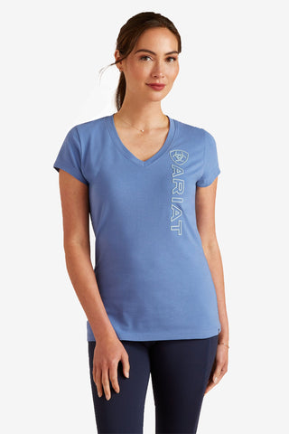 T-shirt met verticaal logo