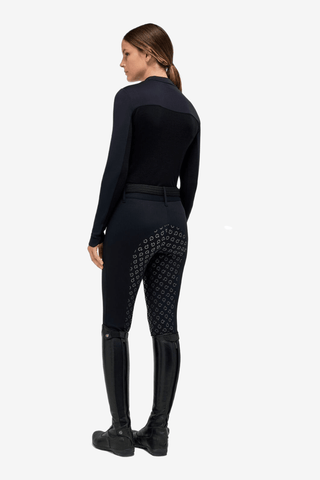 Cavalleria Toscana Orbit Wool Mock Zip Polo