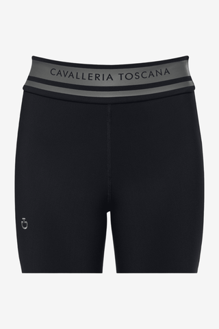 Cavalleria Toscana Perforated Stripe Logo Tights