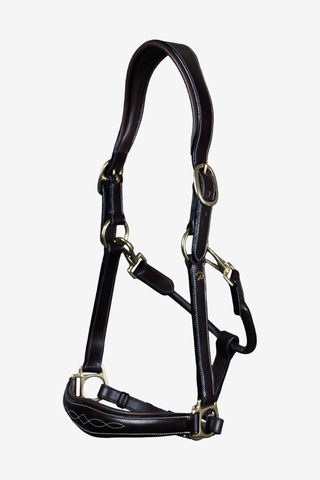 Leather Halter 2-in-1 Dyon Collection Black