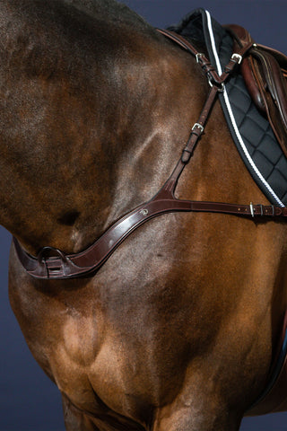 Breastplate 5-point New English Brown