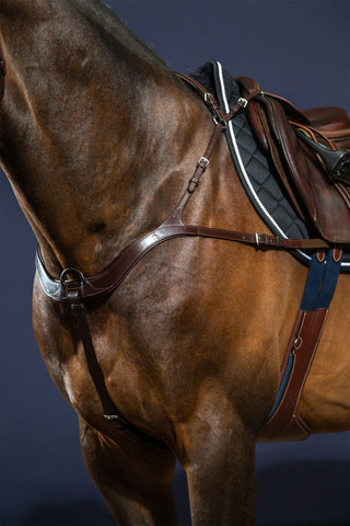 Breastplate 5-point New English Brown