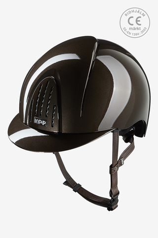 Riding Helmet Smart NOVA metal polish Brown