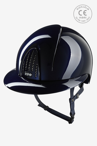 Riding Helmet Smart NOVA Metal Polish Polo Blue