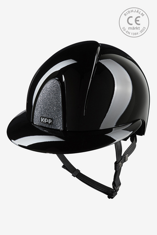 Riding Helmet Smart NOVA Metal Polish Star Polo Black/Silver