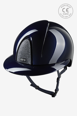 Riding Helmet Smart NOVA Metal Polish Star Polo Blue/Silver