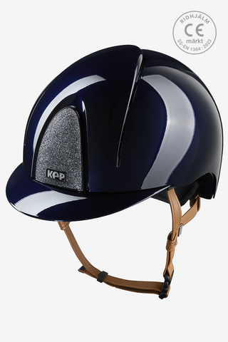 Reithelm Smart NOVA Metall-Poliert Star Beiger Riemen Blau/Silber