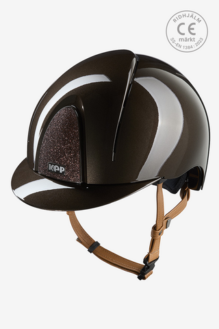 Reithelm Smart NOVA Metall-Polish Star Beigefarbener Riemen Braun/Braun