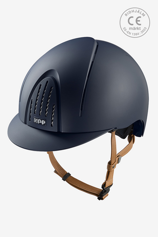 Reithelm Smart NOVA Matt Beige Riemen Blau