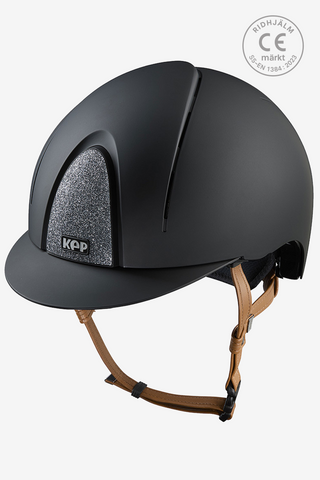 Riding Helmet Smart NOVA Matte Star Beige Strap Black/Silver