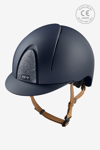 Riding Helmet Smart NOVA Matte Star Beige Strap Blue/Silver