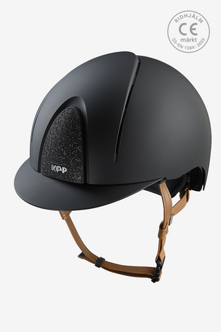 Riding Helmet Smart NOVA Matte Star Beige Strap Black/Black