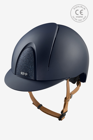 Reithelm Smart NOVA Matt Star Beige Riemen Blau/Blau
