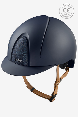 Riding Helmet Smart NOVA Matte Star Beige strap Blue/Blue