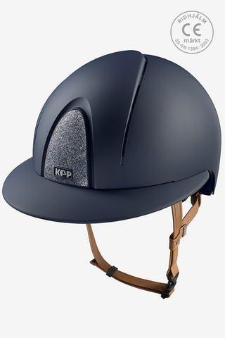 Reithelm Smart NOVA Matt Star Polo Beiger Riemen Blau/Silber