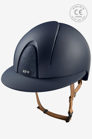 Reithelm Smart NOVA Matt Star Polo Beiger Riemen Blau/Blau