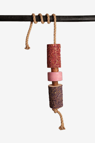 Wooden Toy Salt Block Sammy Pink