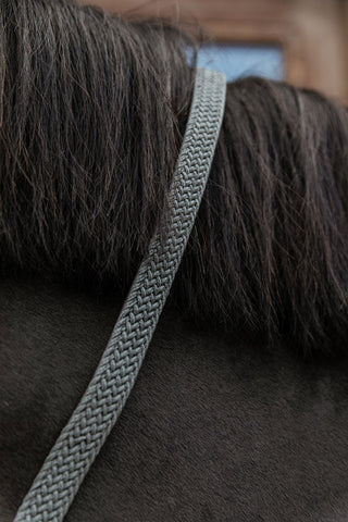 Flettet Lædergrimeskaft