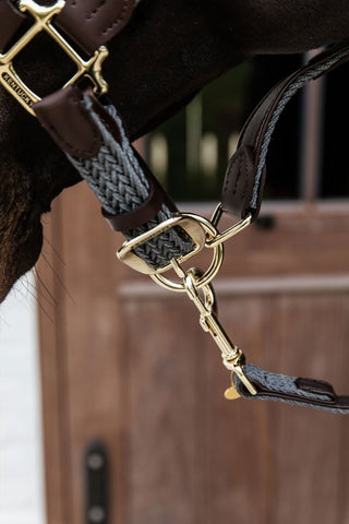 Flettet Lædergrimeskaft