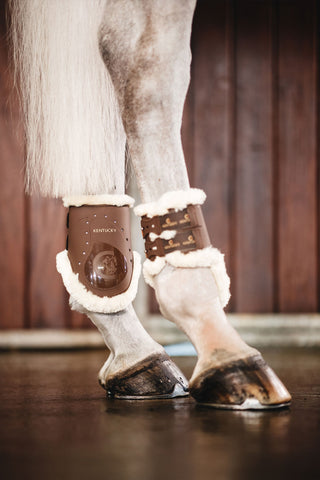 Fetlock gamacher met elastiek en kunstlamswol
