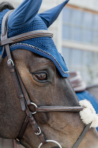 Huva Wellington Velvet Pearls Navy