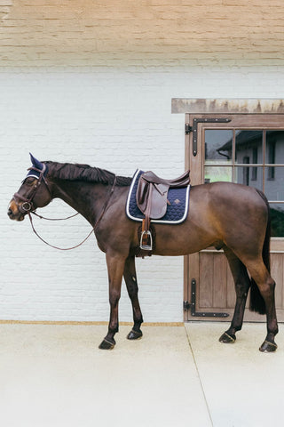 Tapis de dressage à cordon tressé