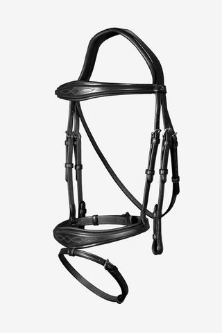 Bridle Anatomical Flash Wide New English Black