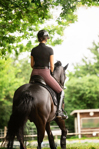 Pikeur ABUS AirLuxe Chrome Lady Vizor Shiny Ridhjälm