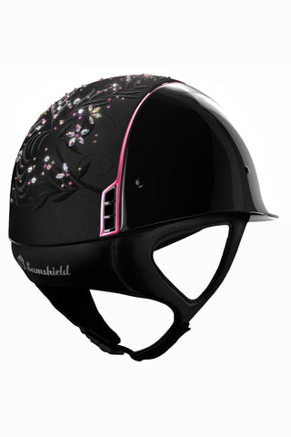 Shadow Glossy Flower Jewel Pink