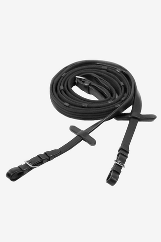 Vävribbstygel Svart/Silver